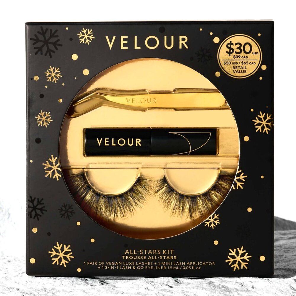 Sephora—Velour—Vegan Luxe Lashes 3pc Kit—Lashes + Applicator + Adhesive *NIB*